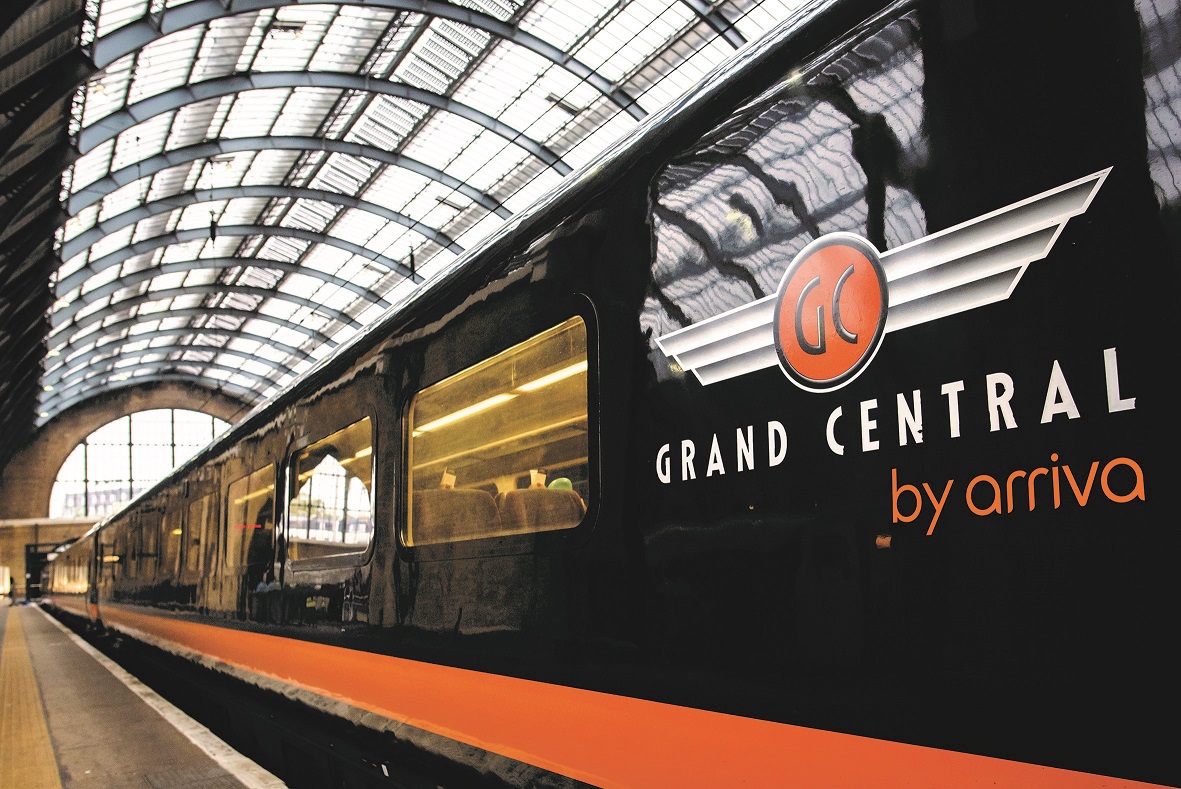 Grand Central Train at London Kings Cross Station